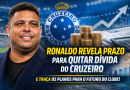 Ronaldo revela prazo para quitar dívida do Cruzeiro e projeta futuro financeiro do clube
